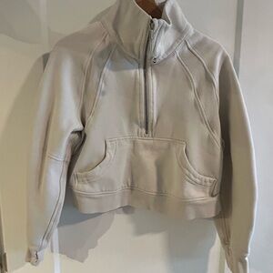 Scuba oversized funnel neck half zip